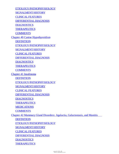 Blackwells Five Minute Veterinary Consult Clinical Companion Small Animal Endocrinology and Reproduction