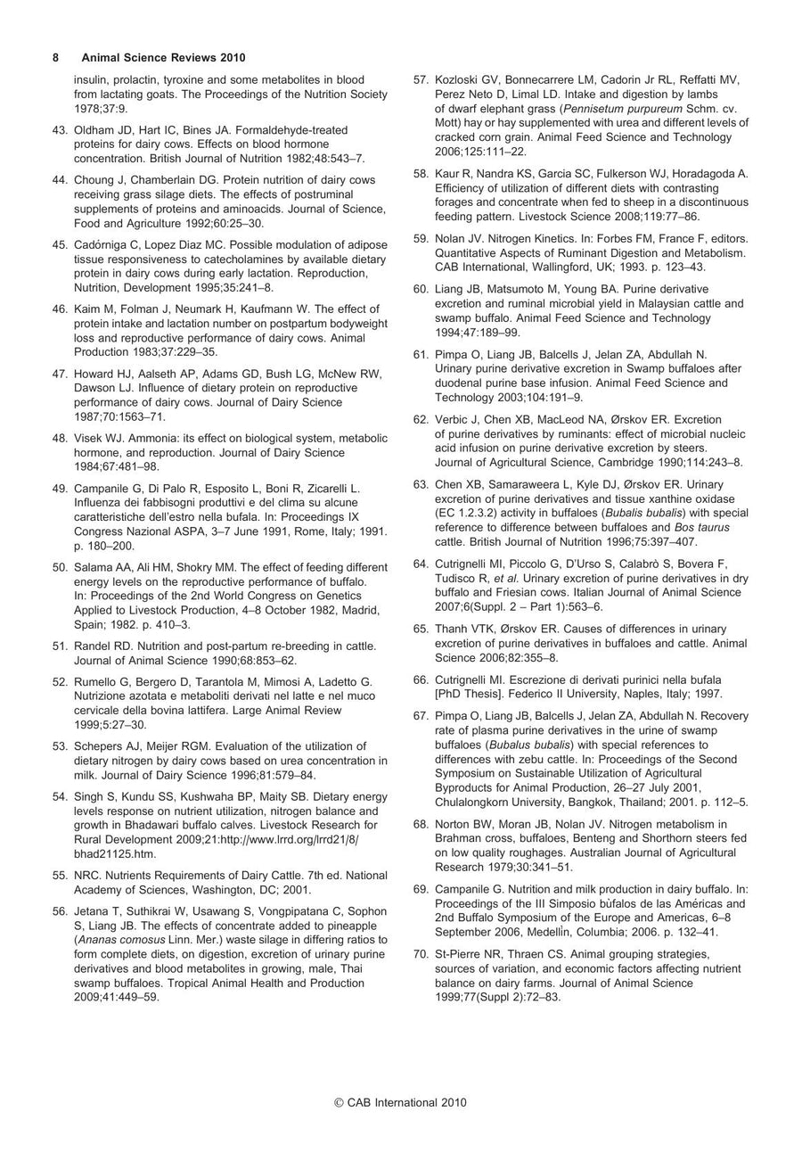 Preview page of Animal Science Reviews 2010