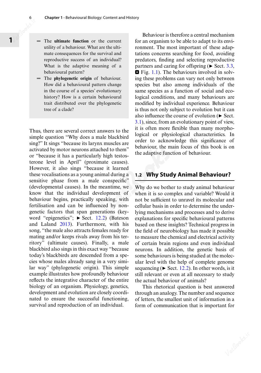 Preview page of Animal Behaviour: An Evolutionary Perspective