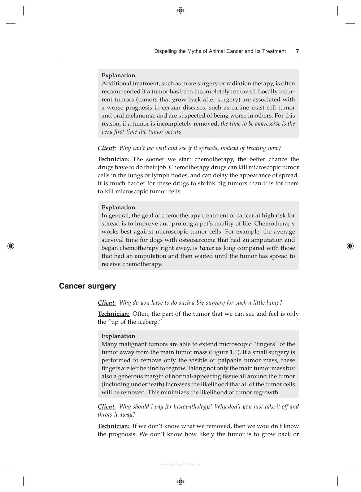 Cancer Chemotherapy For The Veterinary Health Team