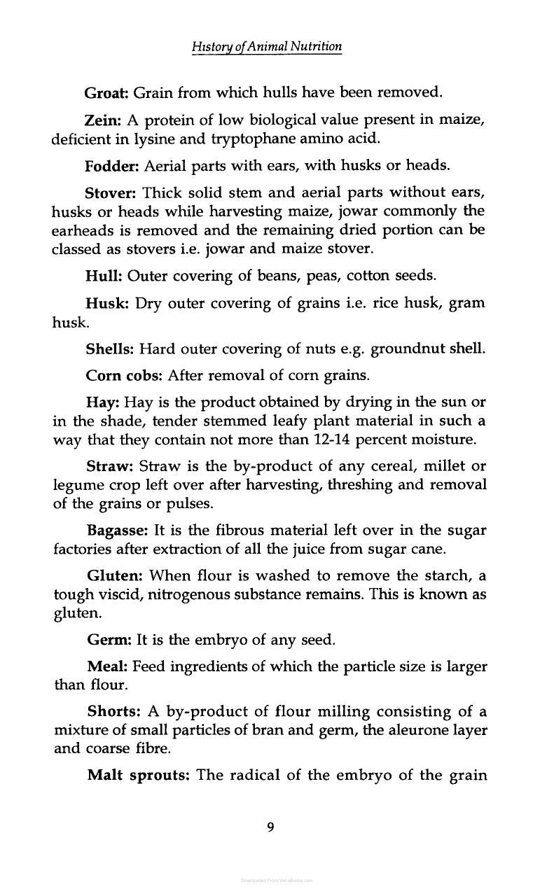 Handbook Of General Animal Nutrition
