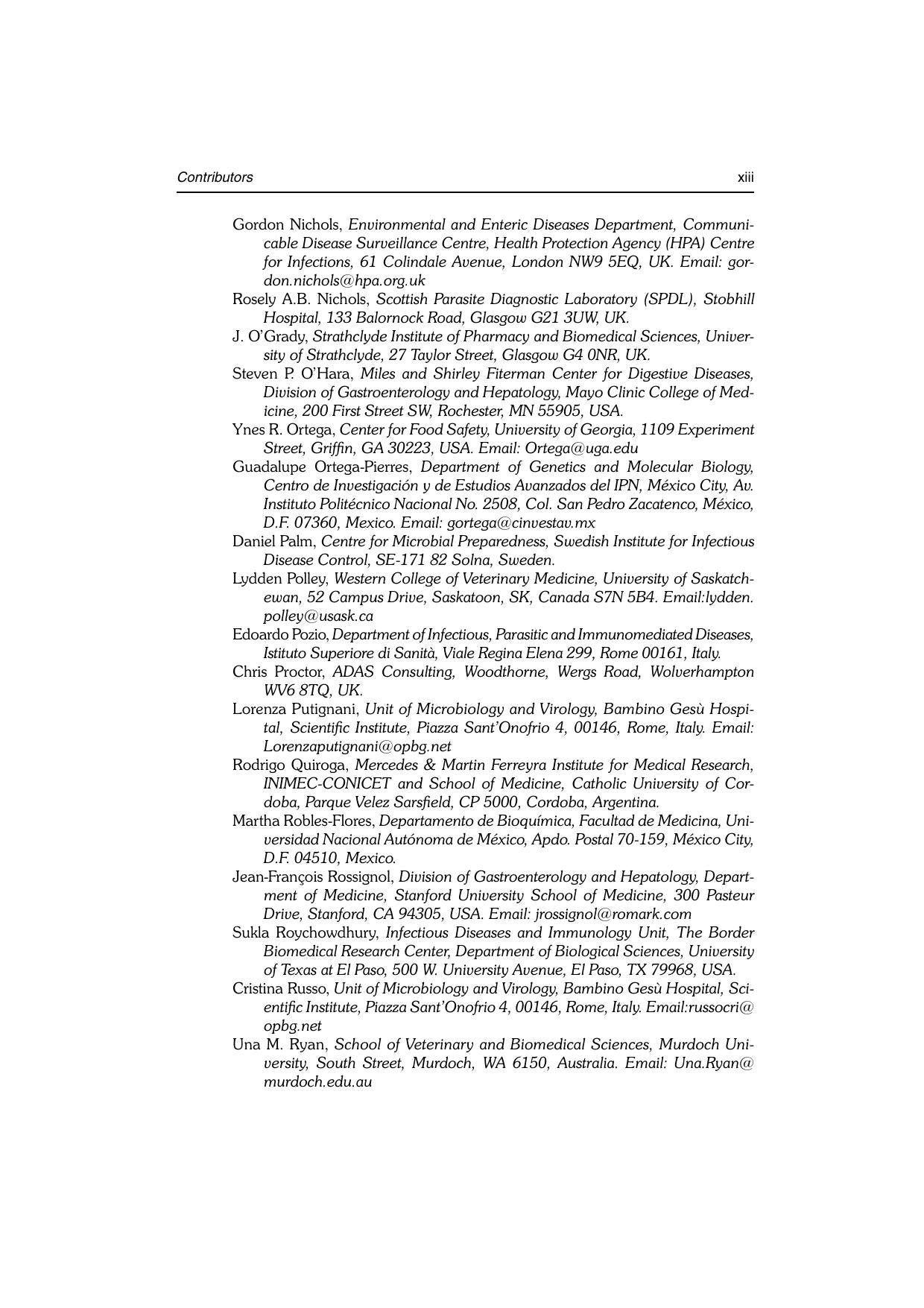 Giardia And Cryptosporidium From Molecules To Disease