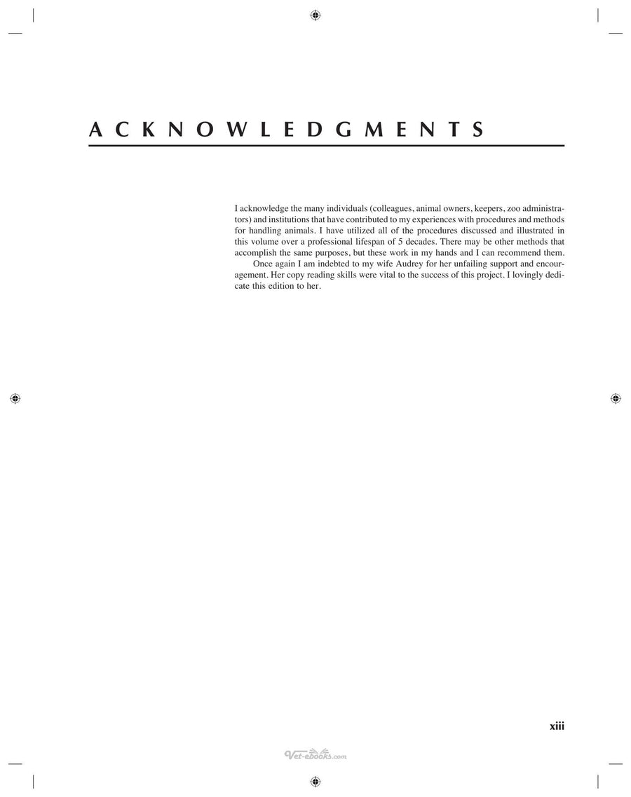 Preview page of Restraint and Handling of Wild and Domestic Animals 3rd Edition