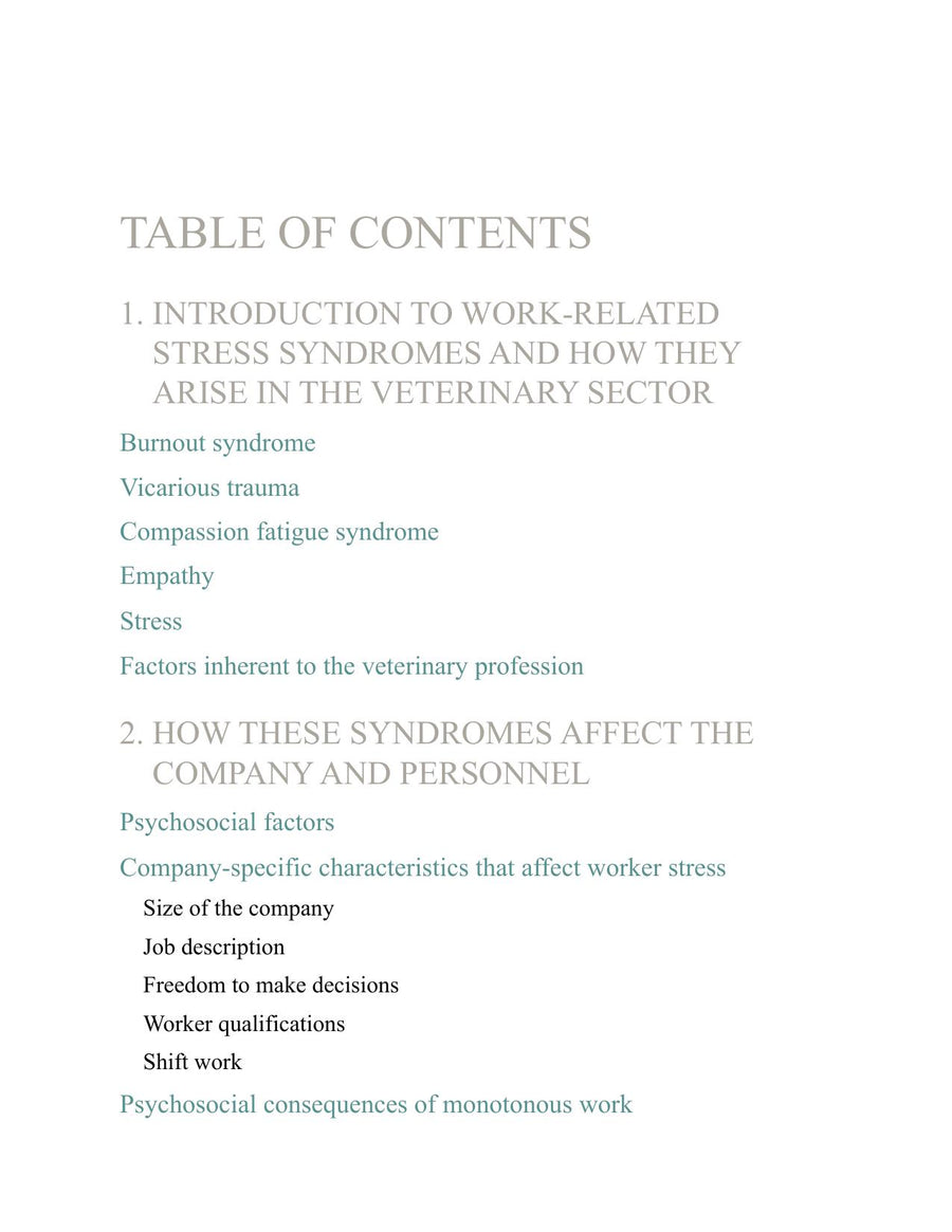 Preview page of Stress Compassion Fatigue and Burnout Handling in Veterinary Practicee