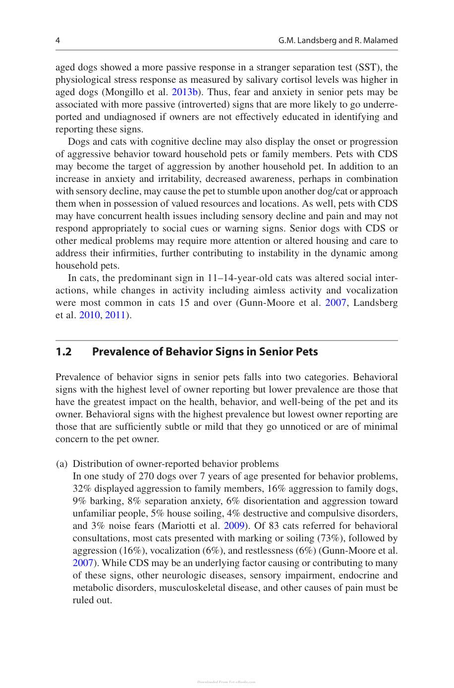 Canine And Feline Dementia Molecular Basis Diagnostics And Therapy