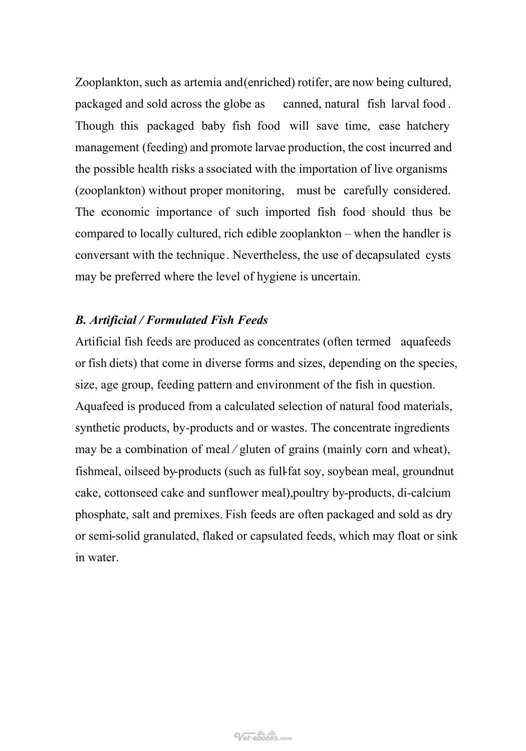 Aquafeed Production Economics And Health Impact On Fish Management