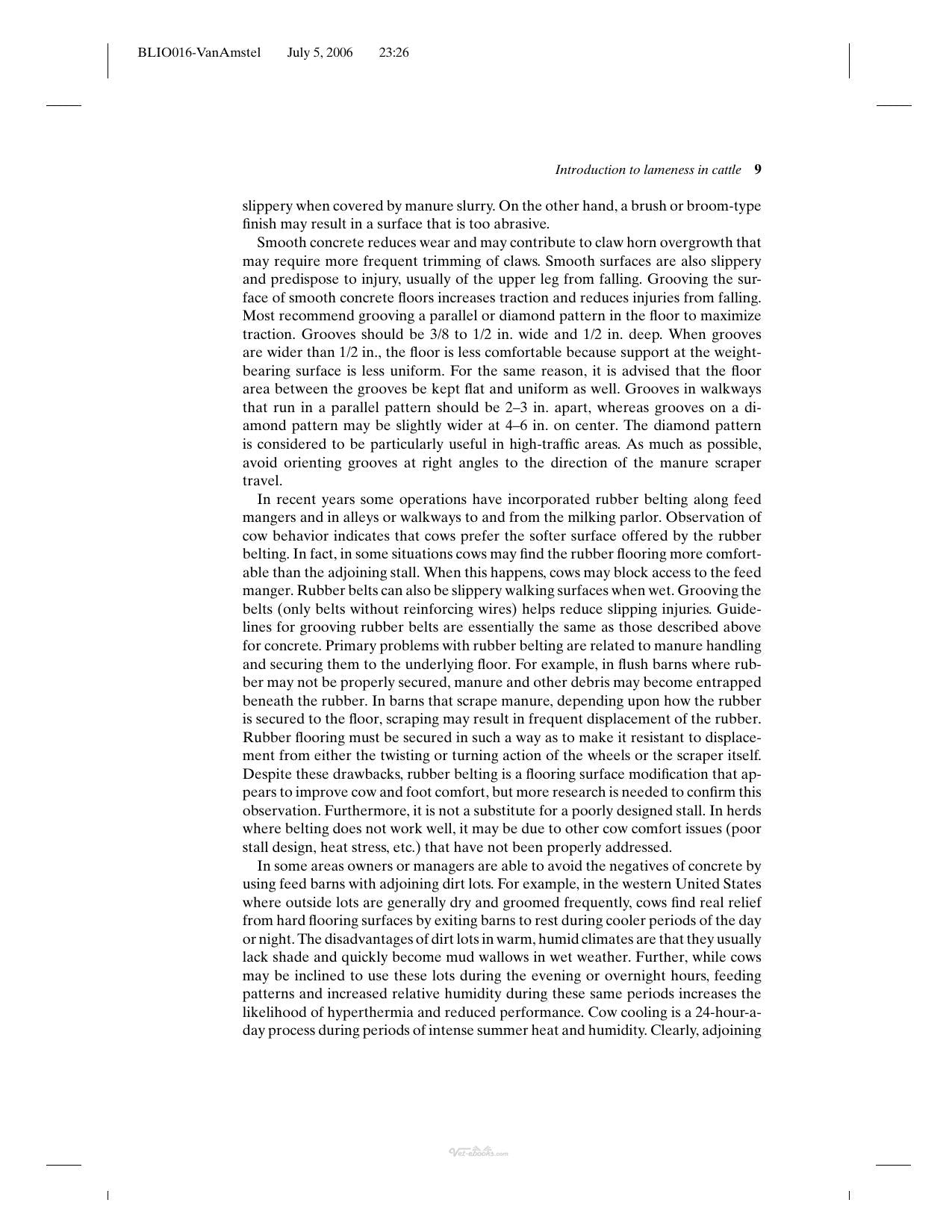 Manual For Treatment And Control Of Lameness In Cattle