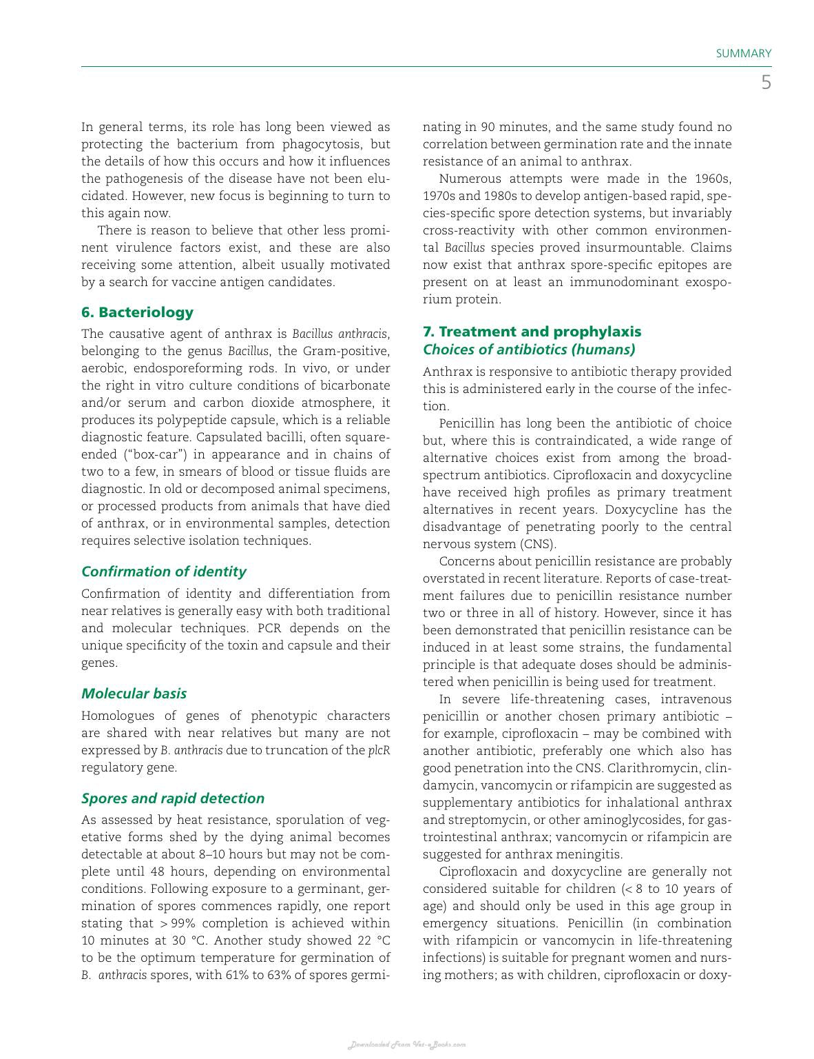 Anthrax In Humans And Animals 4Th Edition
