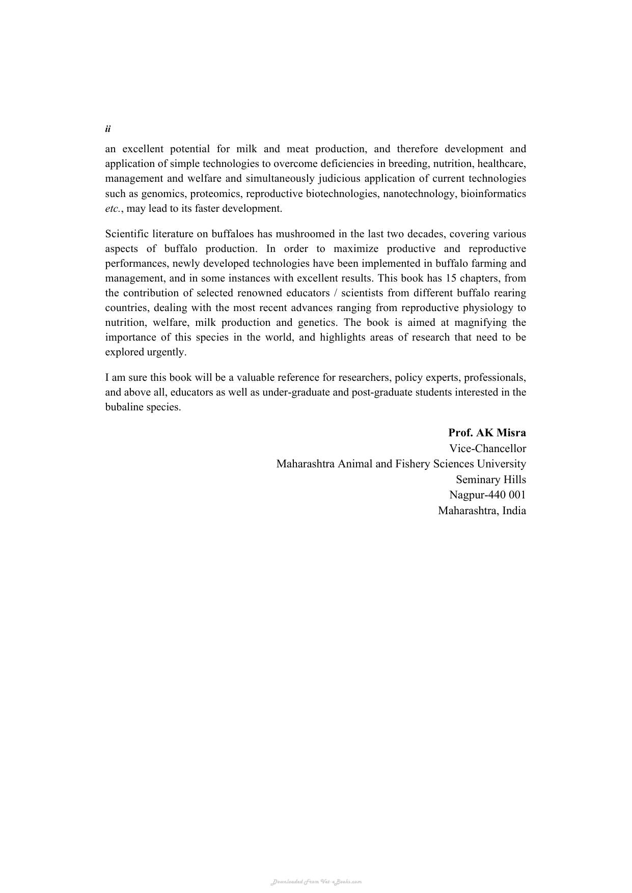 The Buffalo Bubalus Bubalis Production And Research