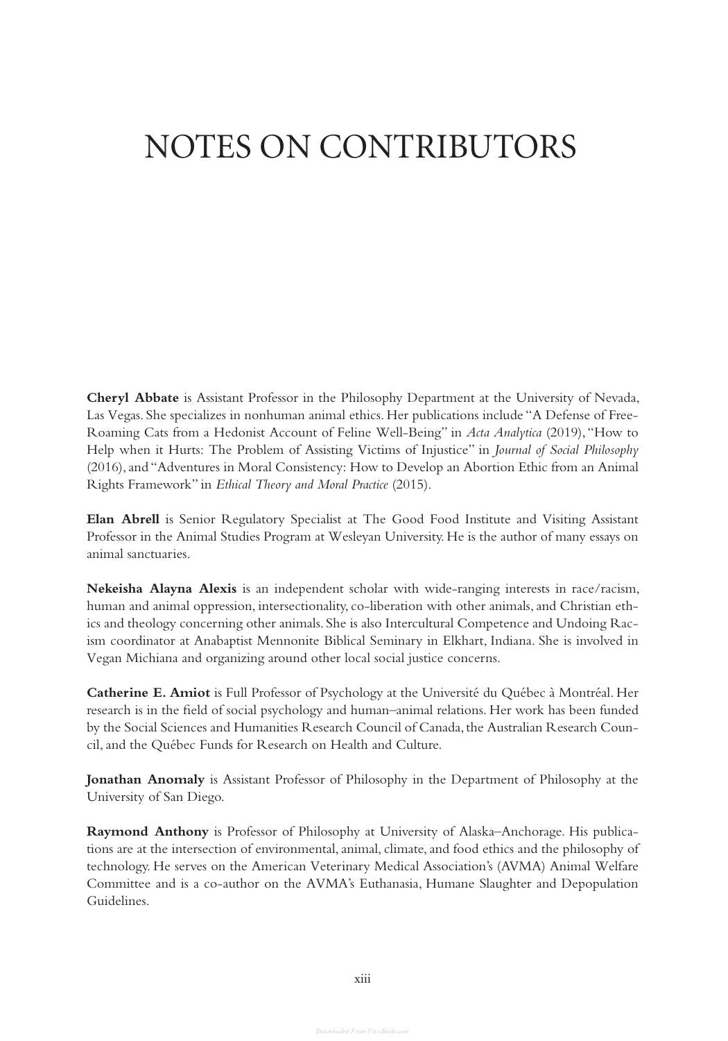 Routledge Handbook Of Animal Ethics
