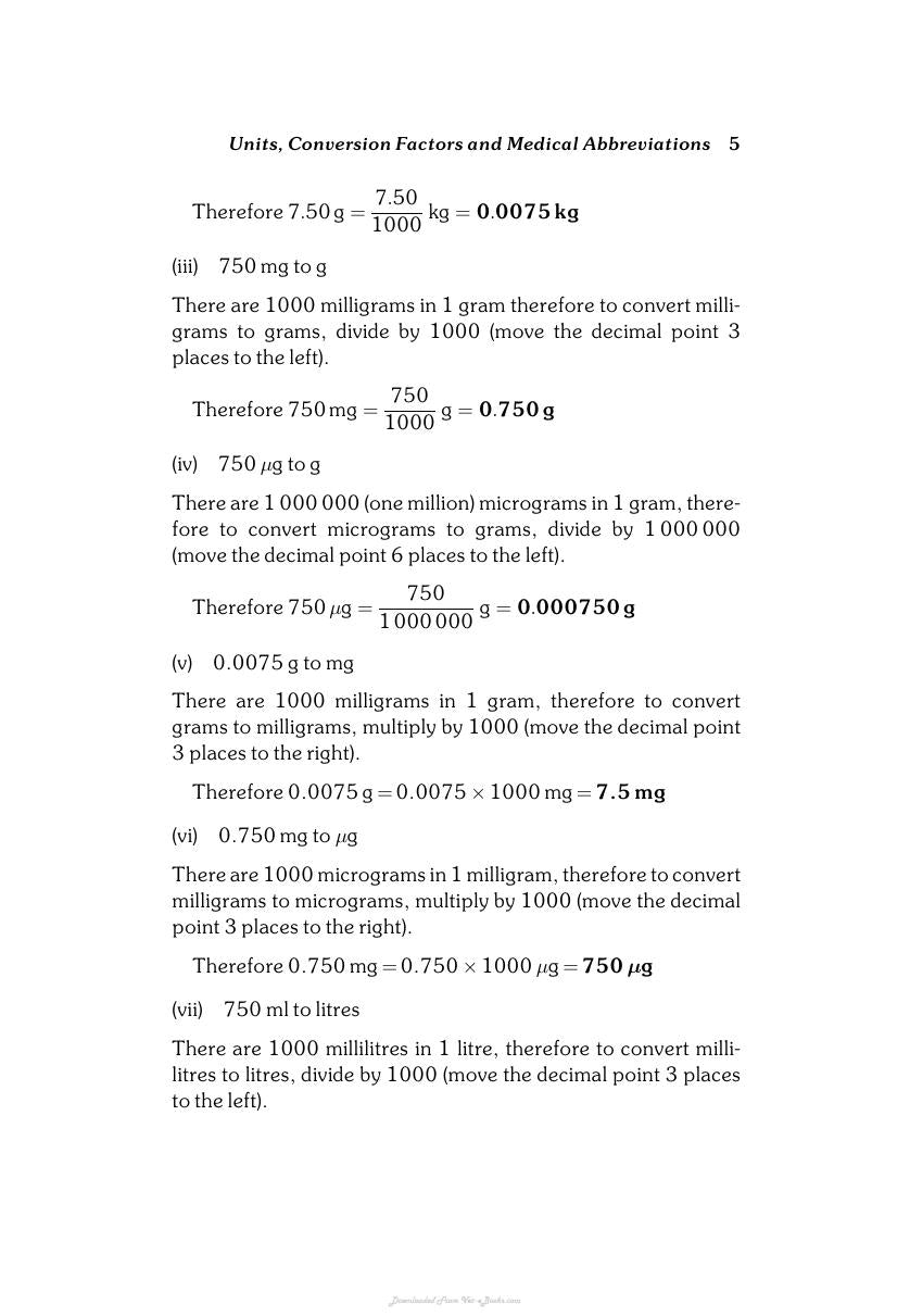 Calculations For Veterinary Nurses