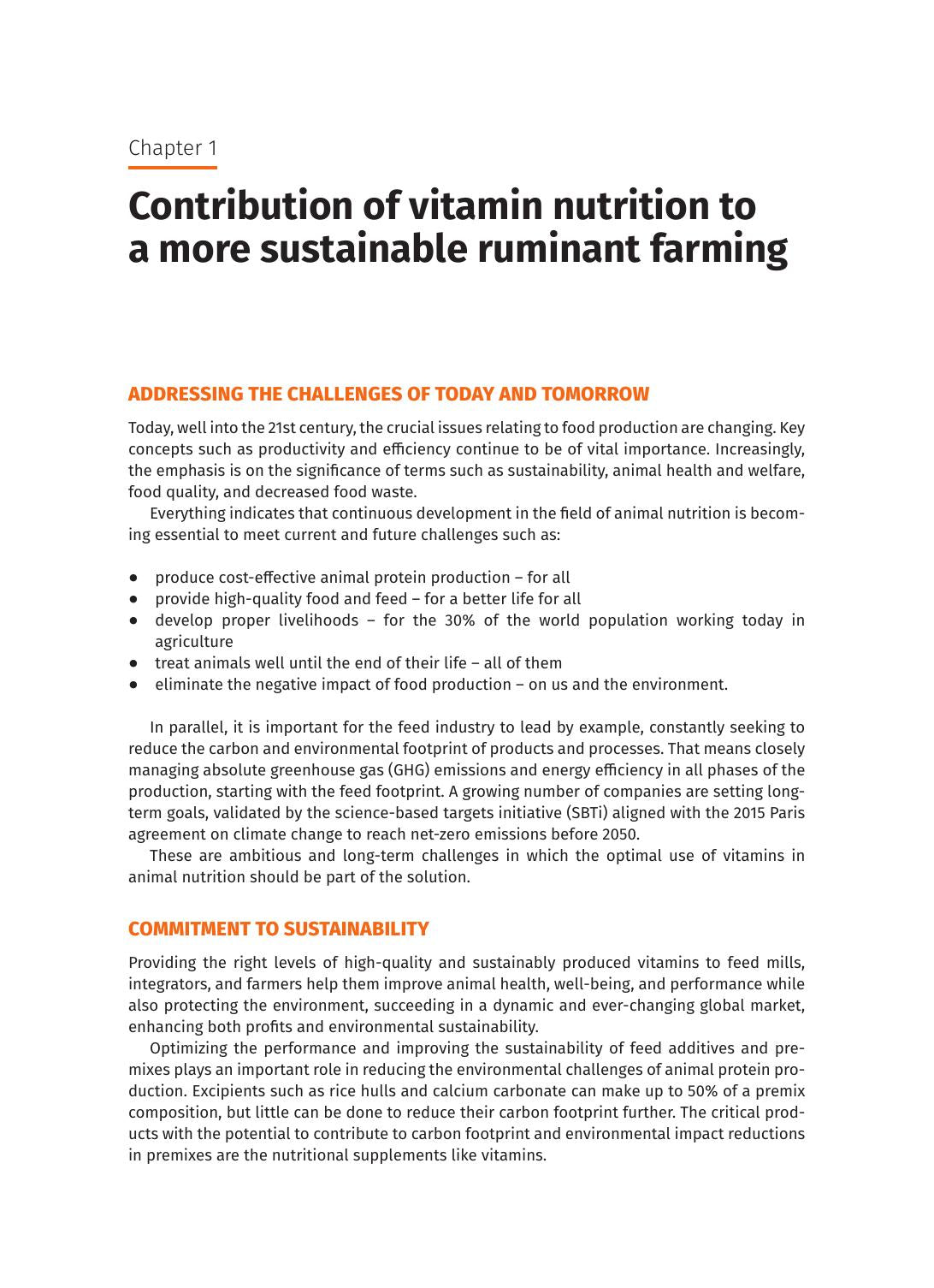 Optimum Vitamin Nutrition For More Sustainable Ruminant Farming