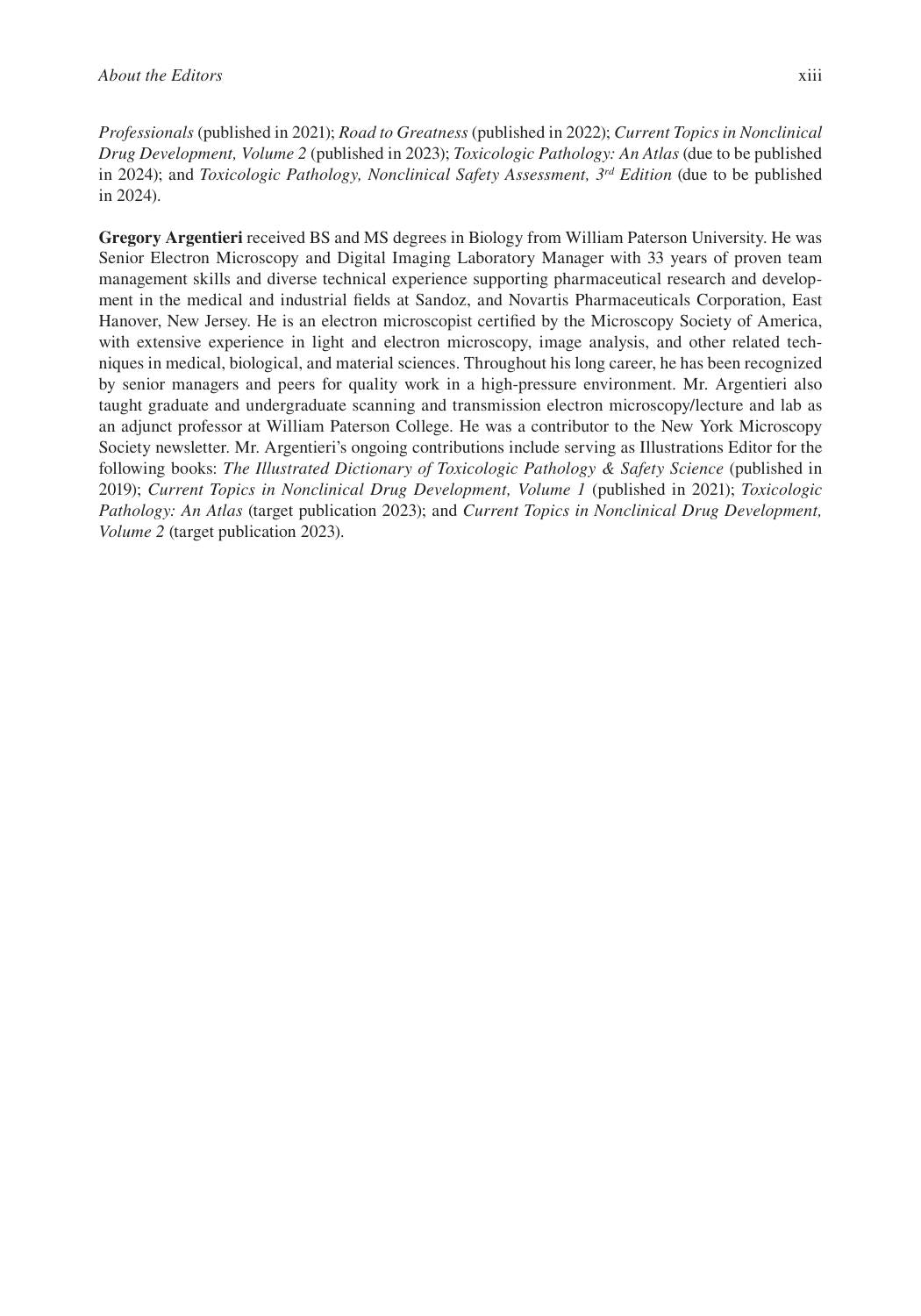 Toxicologic Pathology A Primer