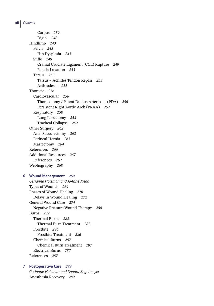 Preview page of Surgical Patient Care for Veterinary Technicians and Nurses