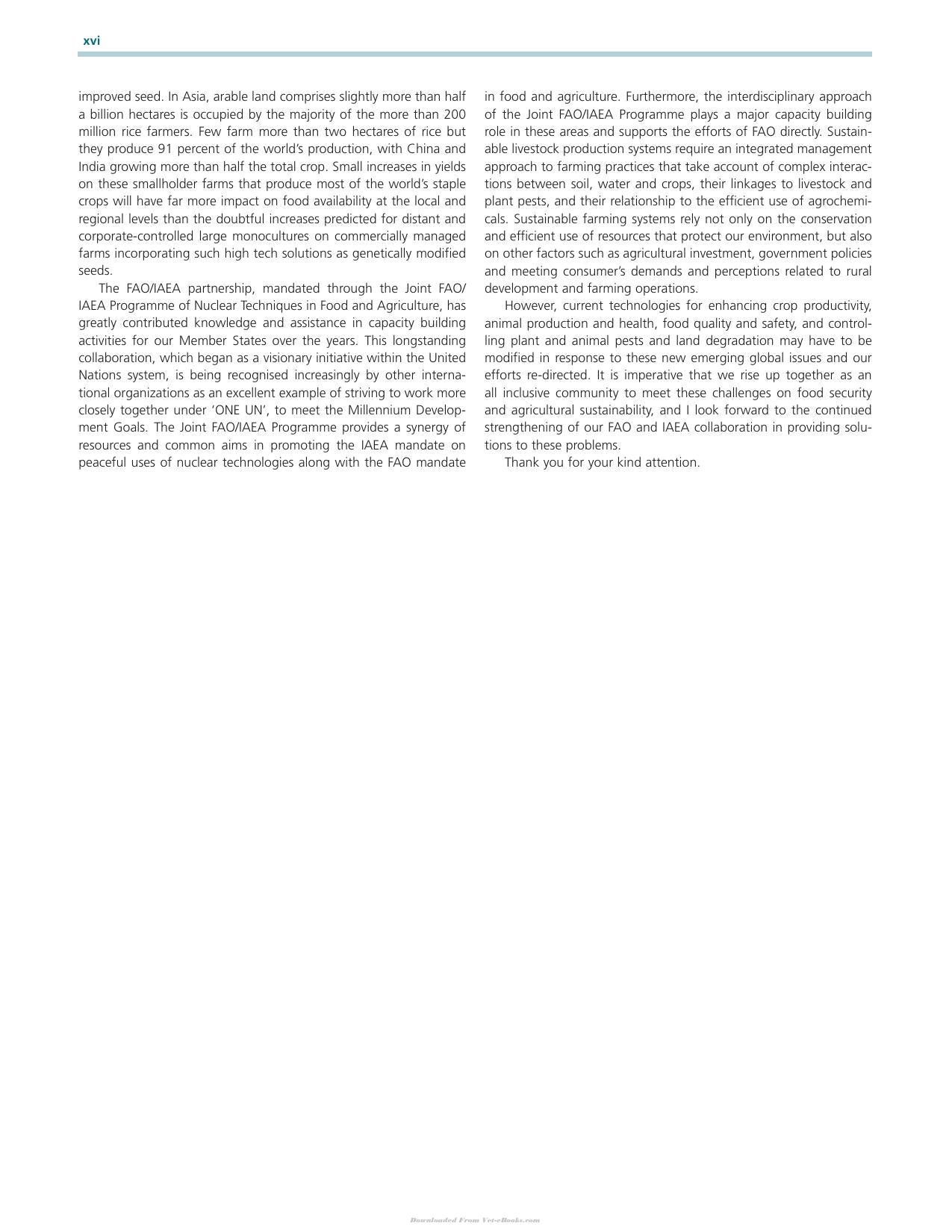 Sustainable Improvement Of Animal Production And Health