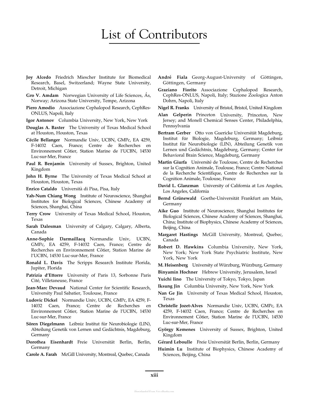 Invertebrate Learning And Memory