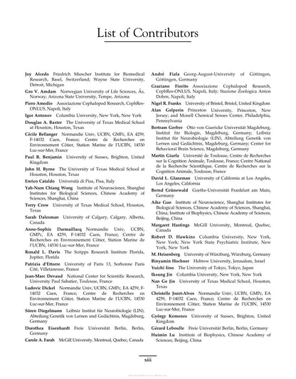 Invertebrate Learning and Memory