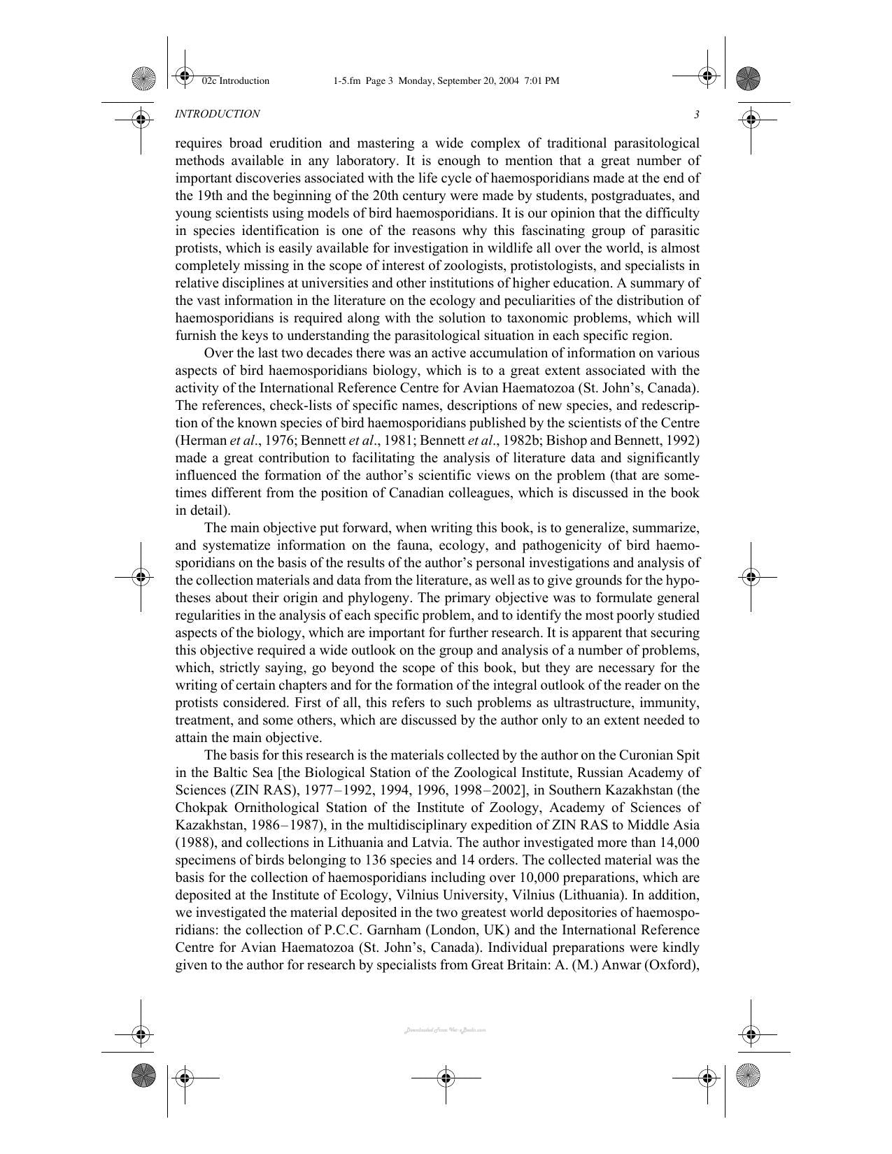 Avian Malaria Parasites And Other Haemosporidia