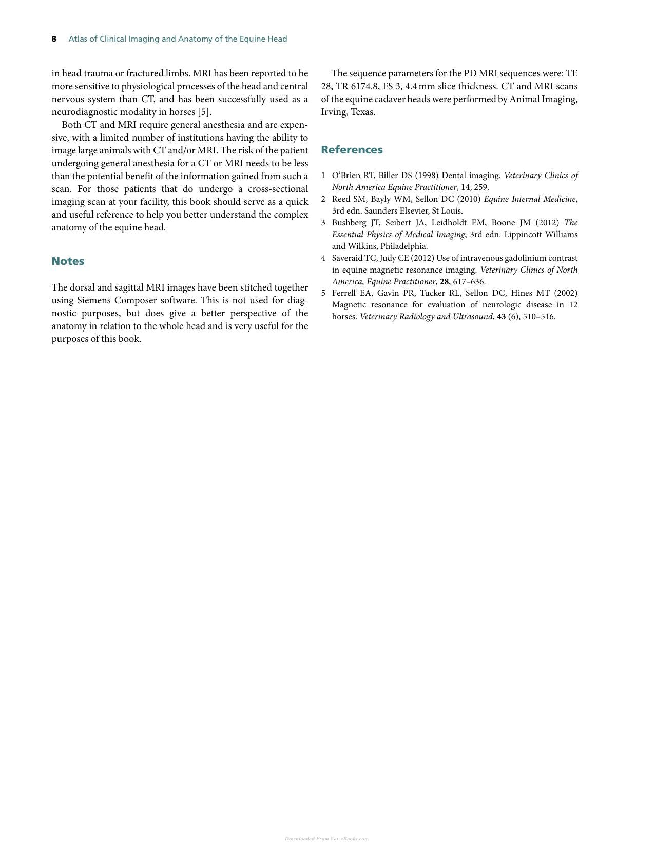 Atlas Of Clinical Imaging And Anatomy Of The Equine Head