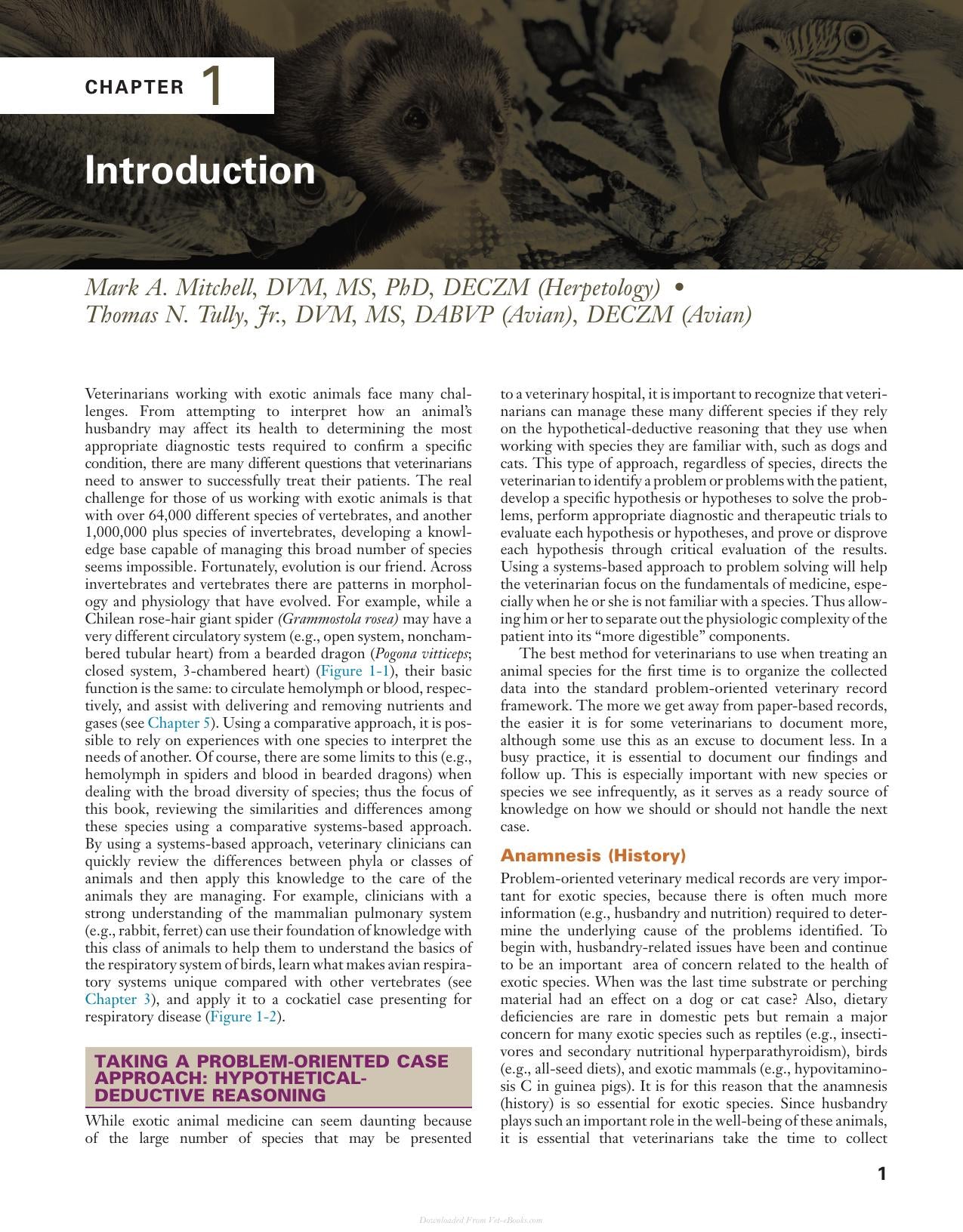 Current Therapy In Exotic Pet Practice