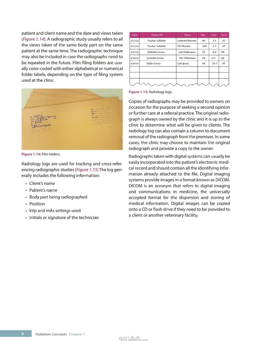 Preview page of Diagnostic Imaging for Veterinary Technicians 2nd Edition