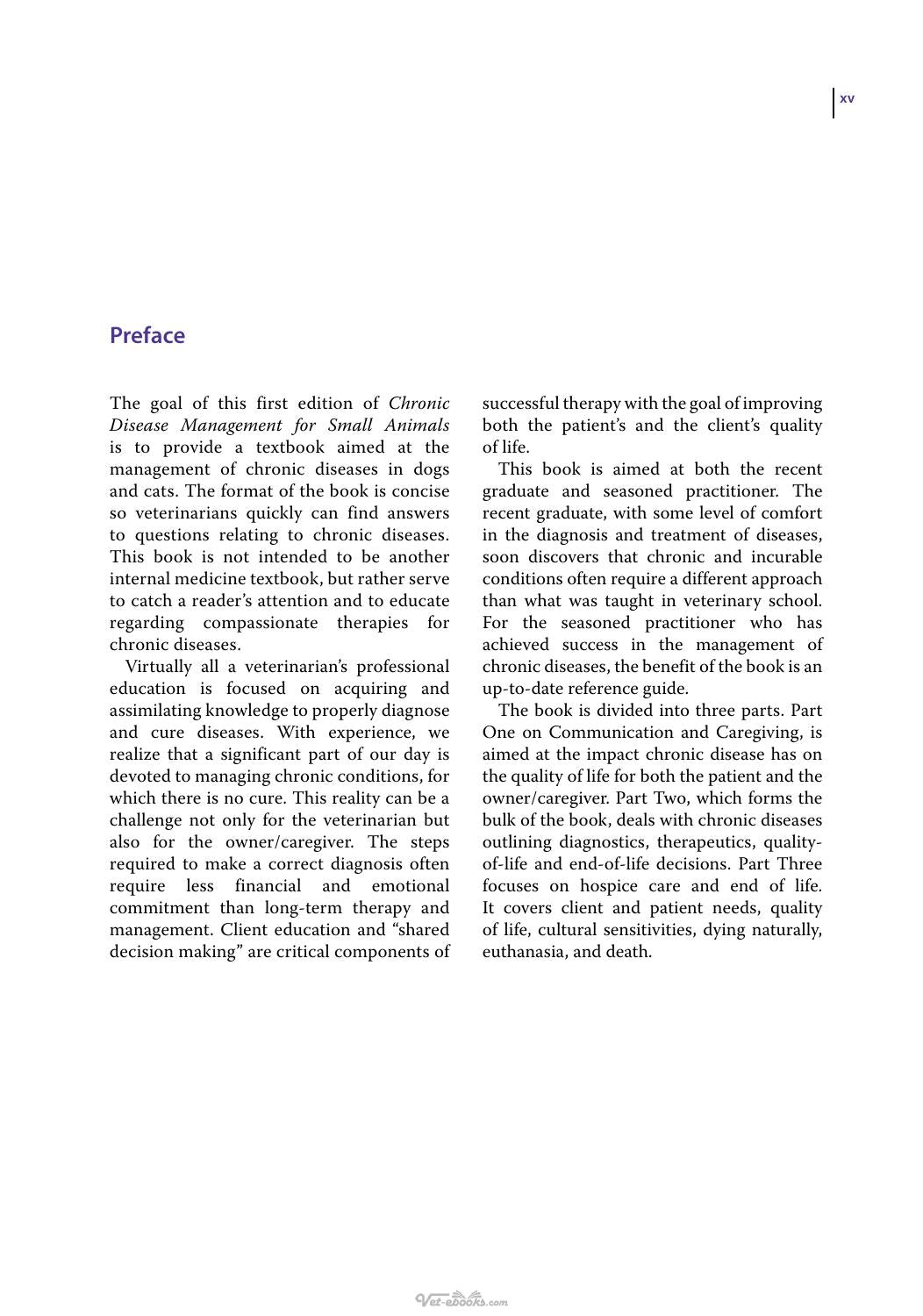 Chronic Disease Management For Small Animals