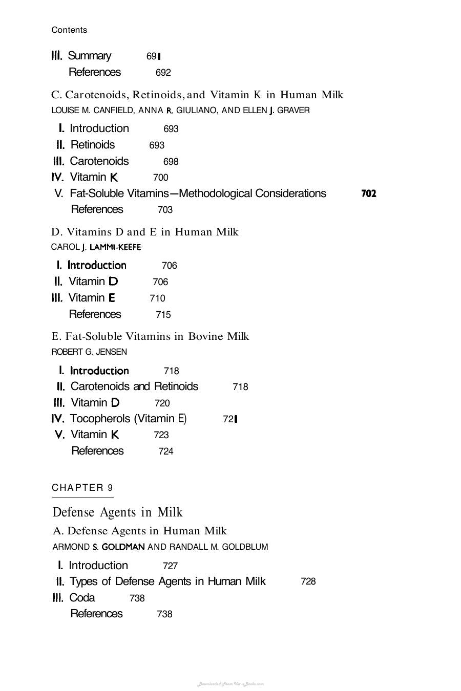 Handbook Of Milk Composition