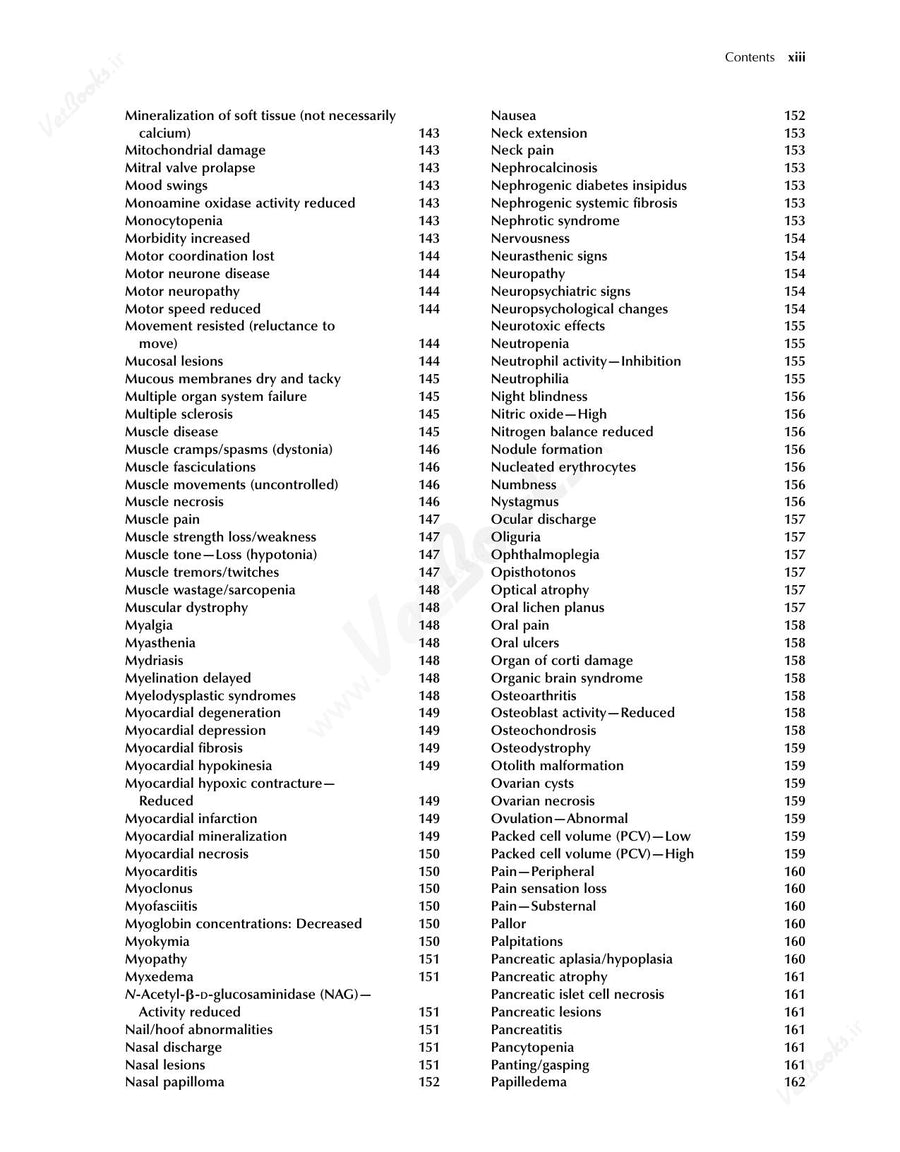 Preview page of Clinical Signs in Humans and Animals Associated with Minerals, Trace Elements and Rare Earth Elements