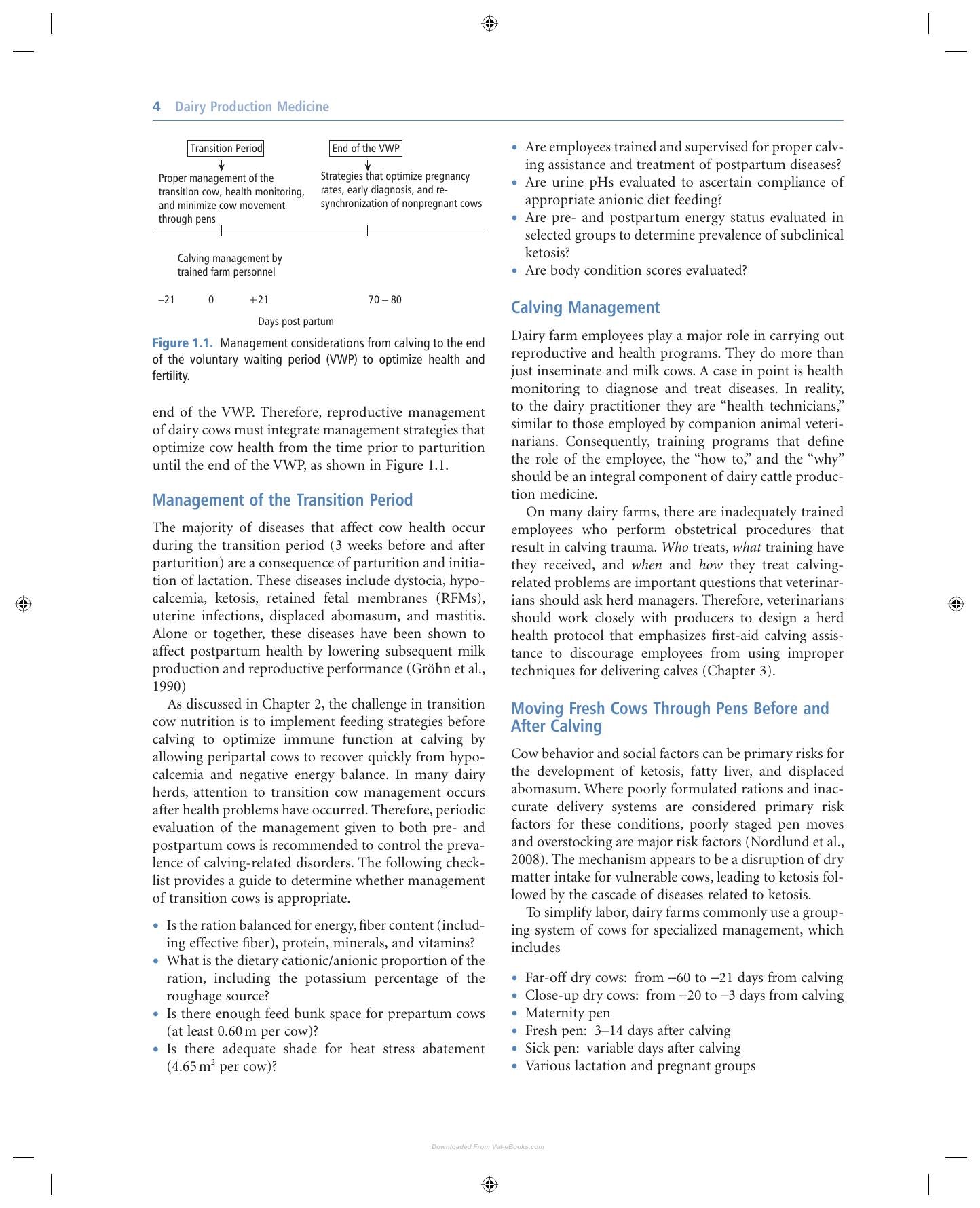 Dairy Production Medicine