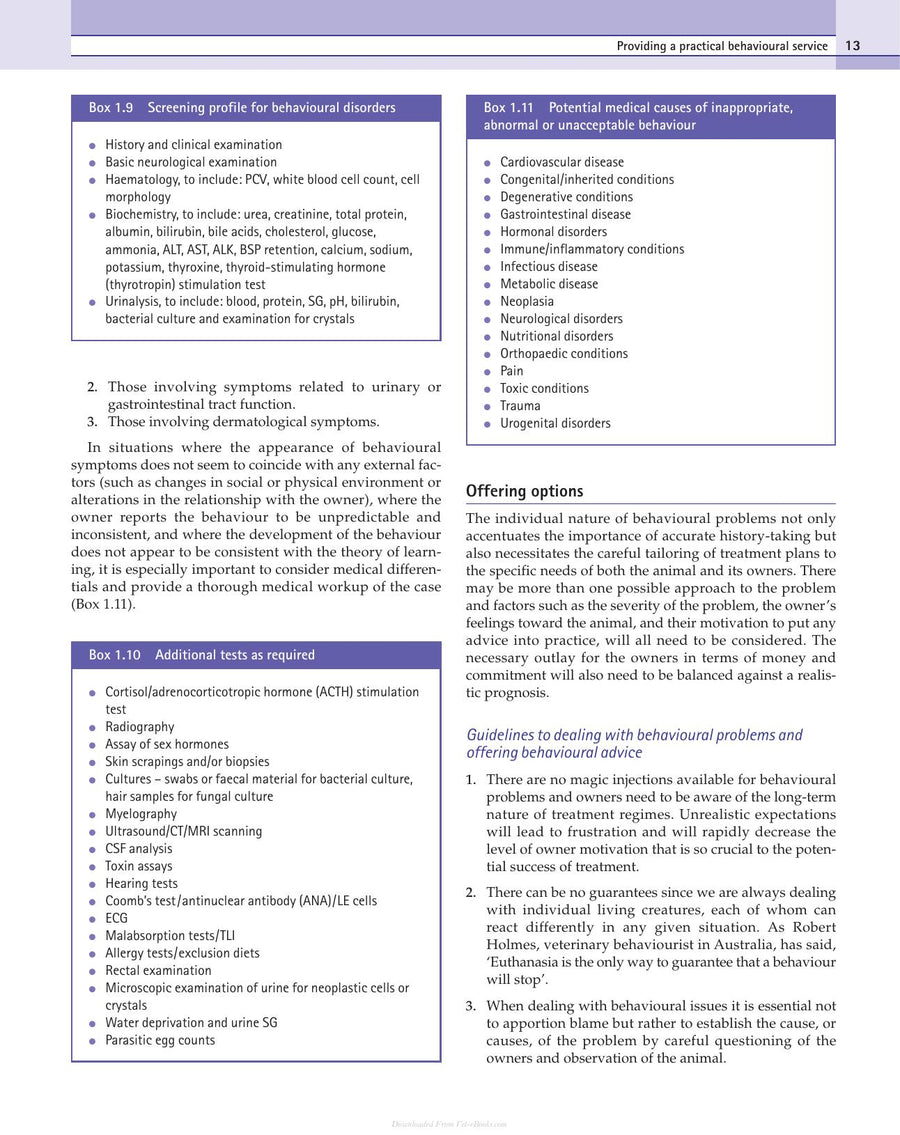 Preview page of Behaviour Problems in Small Animals Practical Advice for the Veterinary Team