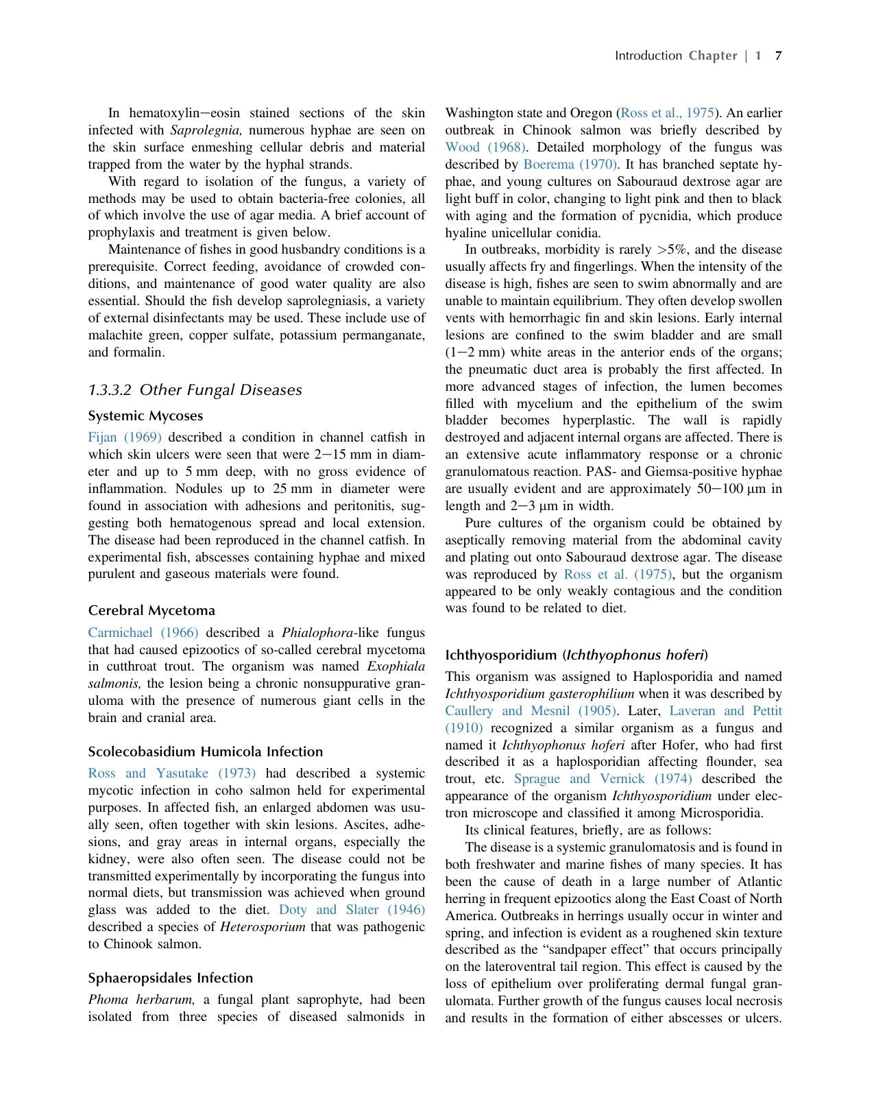 Epizootic Ulcerative Fish Disease Syndrome