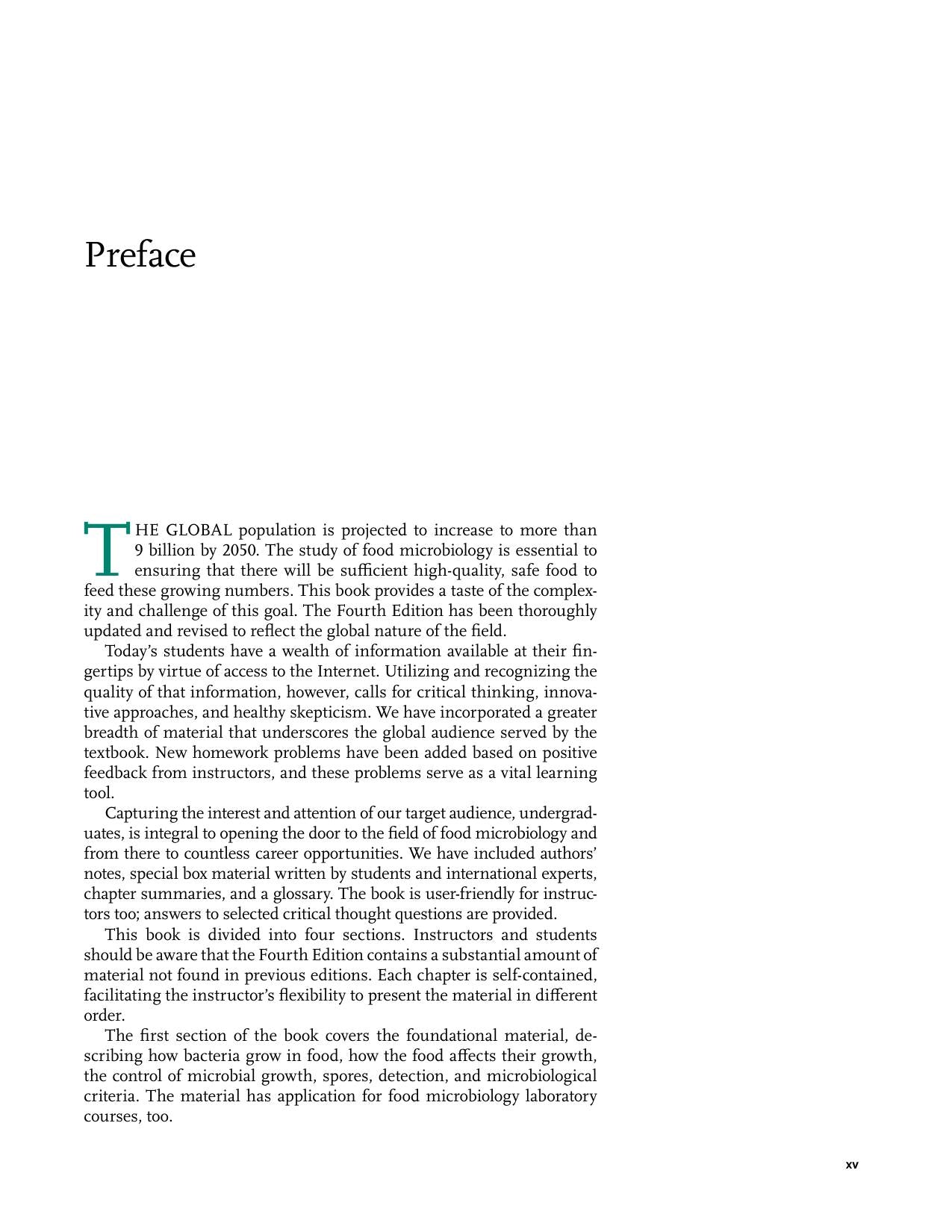Food Microbiology An Introduction 4Th Edition