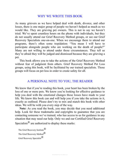 The Grief Recovery Handbook for Pet Loss