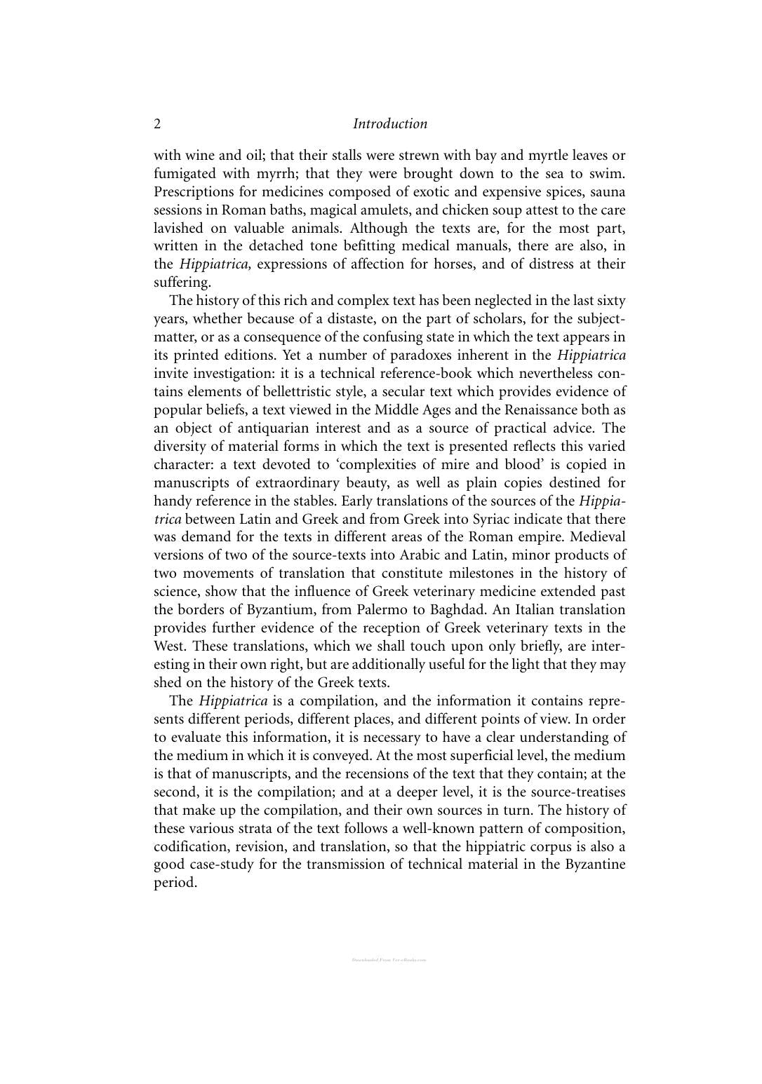 A Byzantine Encyclopaedia Of Horse Medicine