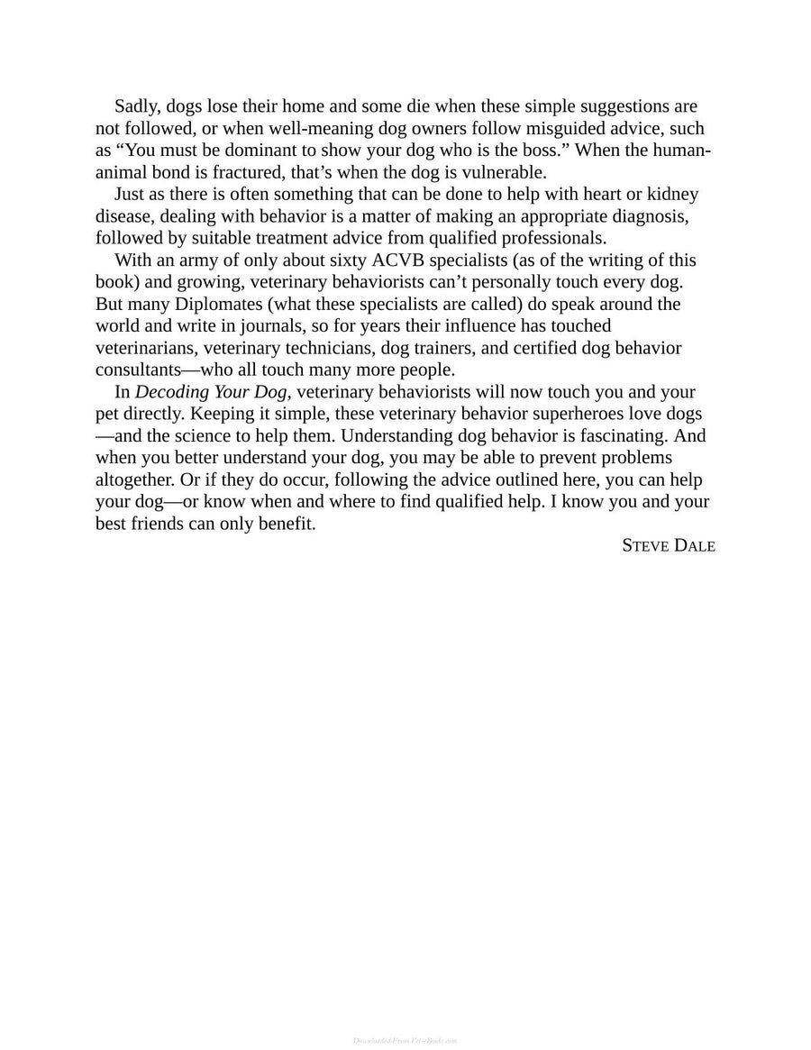 Preview page of Decoding Your Dog