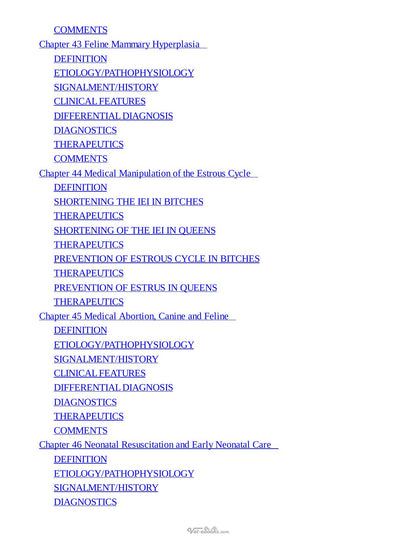 Blackwells Five Minute Veterinary Consult Clinical Companion Small Animal Endocrinology and Reproduction