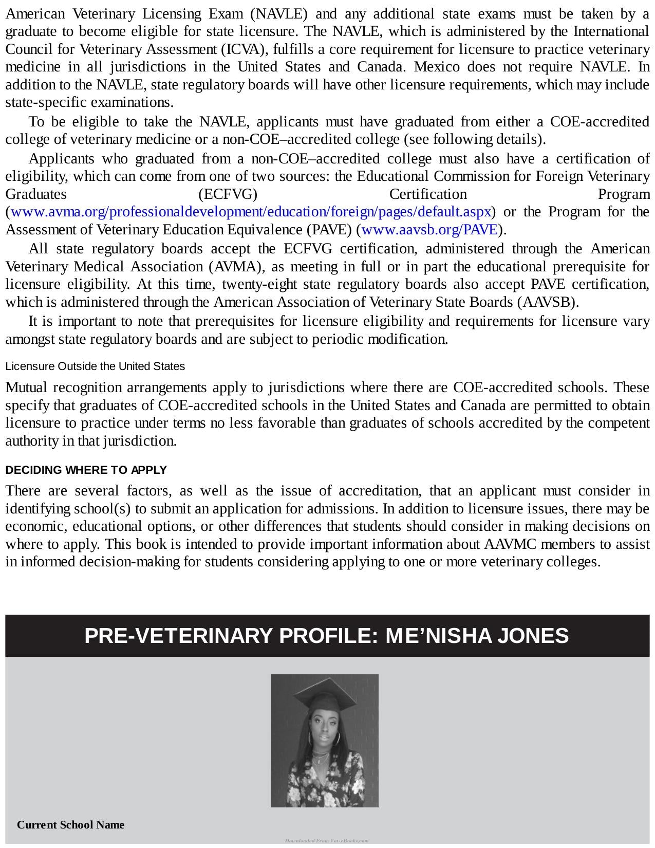 Veterinary Medical School Admission Requirements Vmsar 2018 Edition For 2019 Matriculation