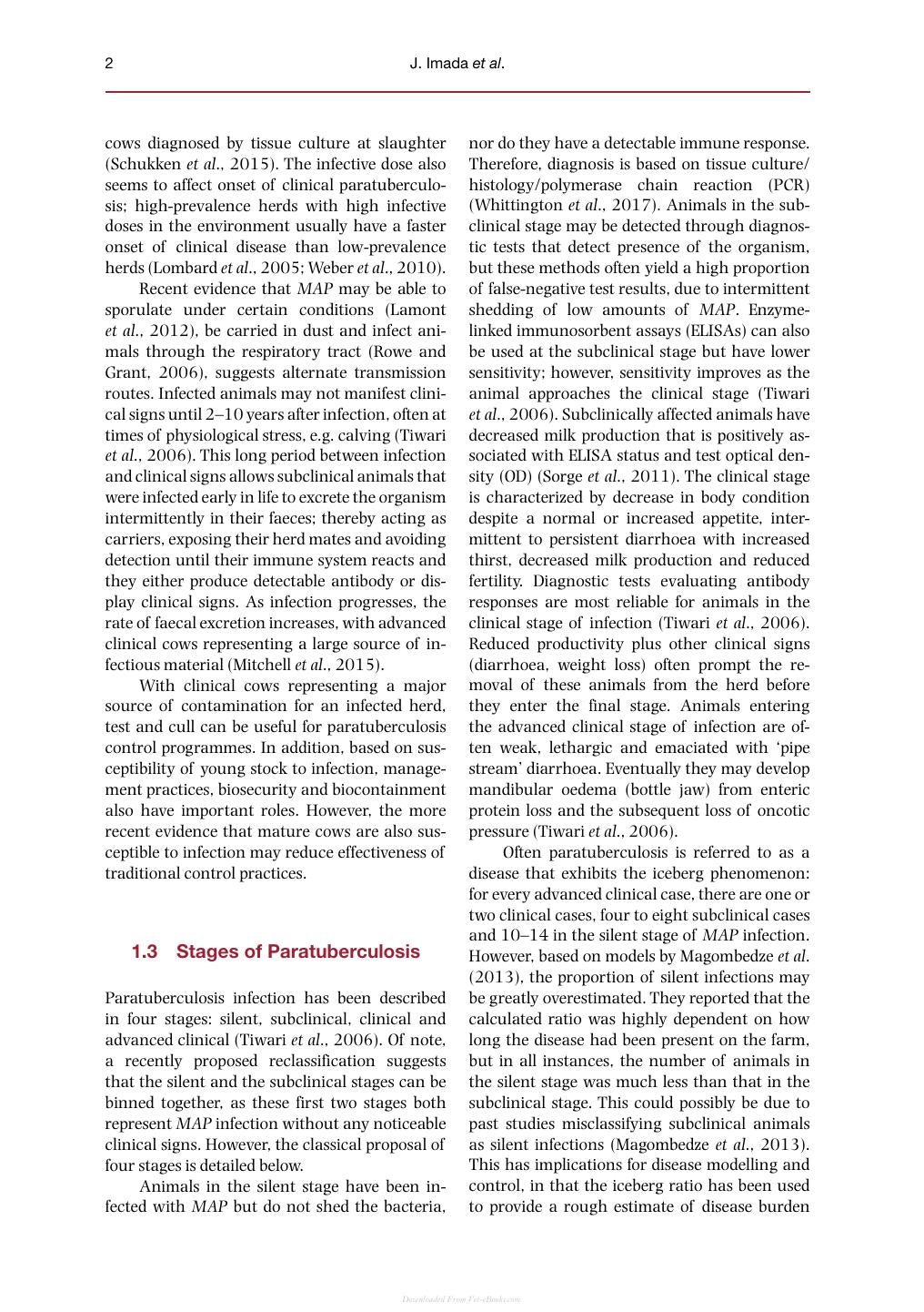 Paratuberculosis Organism Disease Control 2Nd Edition