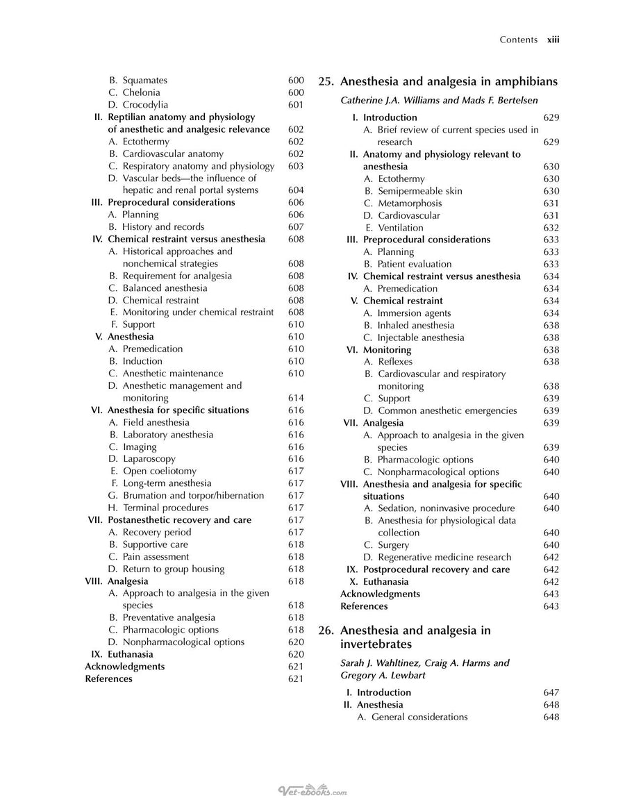 Preview page of Anesthesia and Analgesia in Laboratory Animals 3rd Edition
