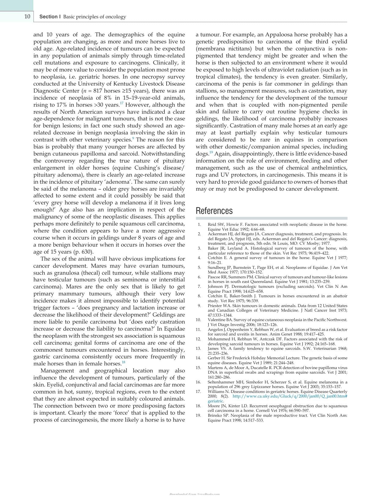 Clinical Equine Oncology