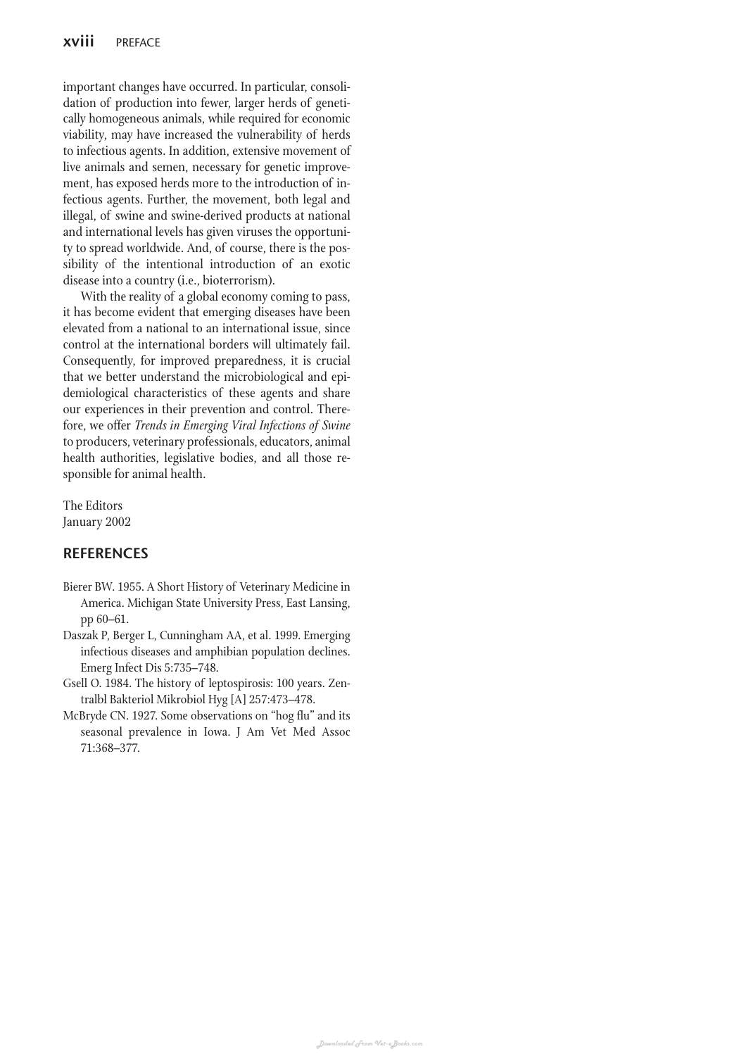 Trends In Emerging Viral Infections Of Swine
