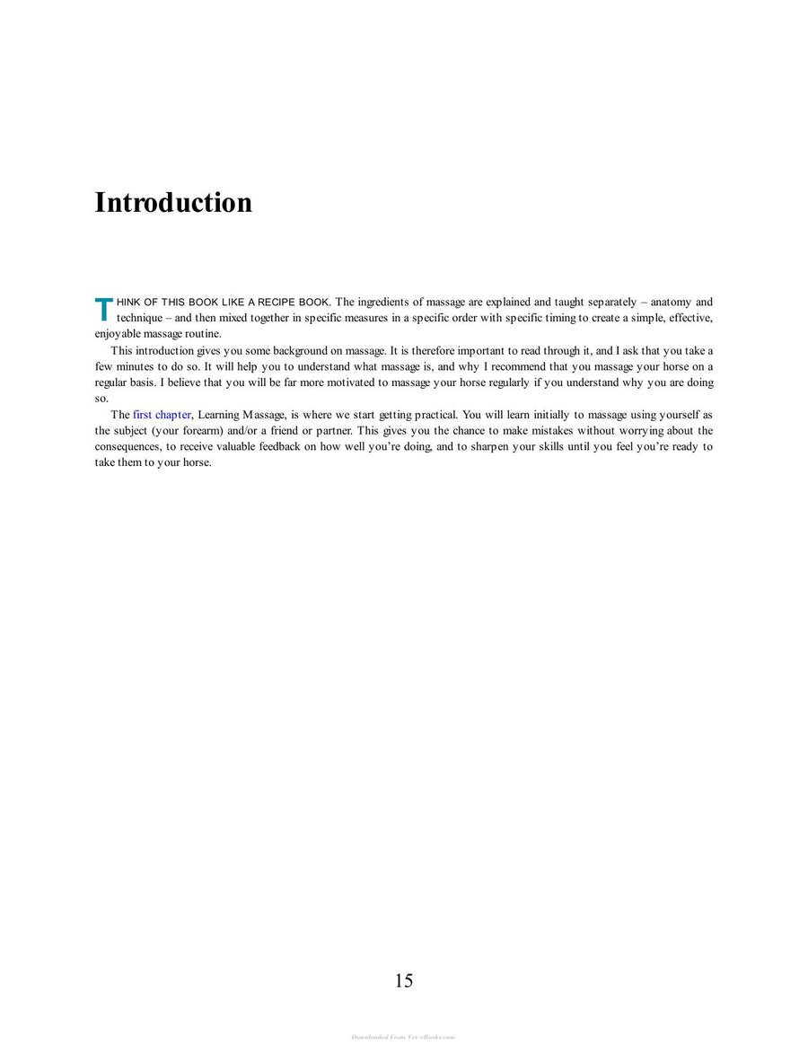 Preview page of Horse Massage for Horse Owners Improve Your Horse's Health and Wellbeing