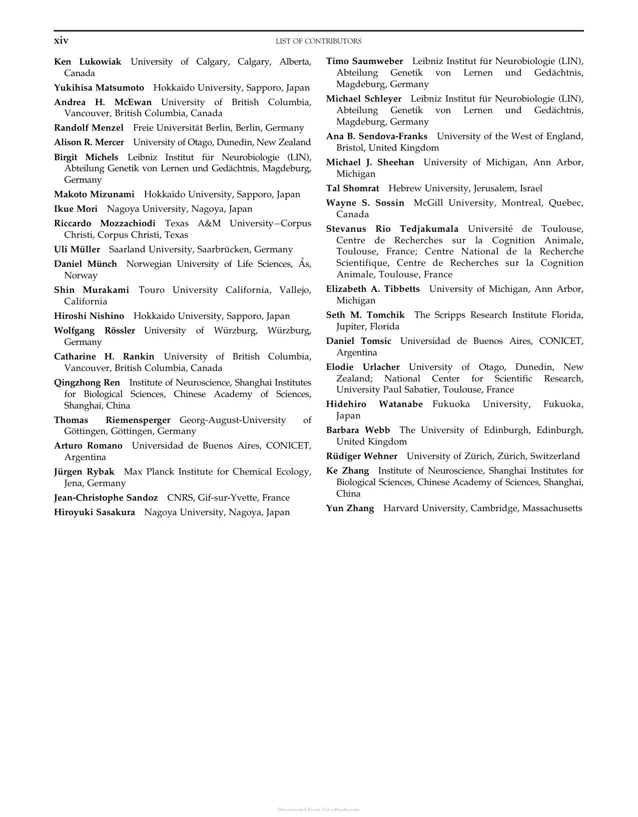 Invertebrate Learning And Memory
