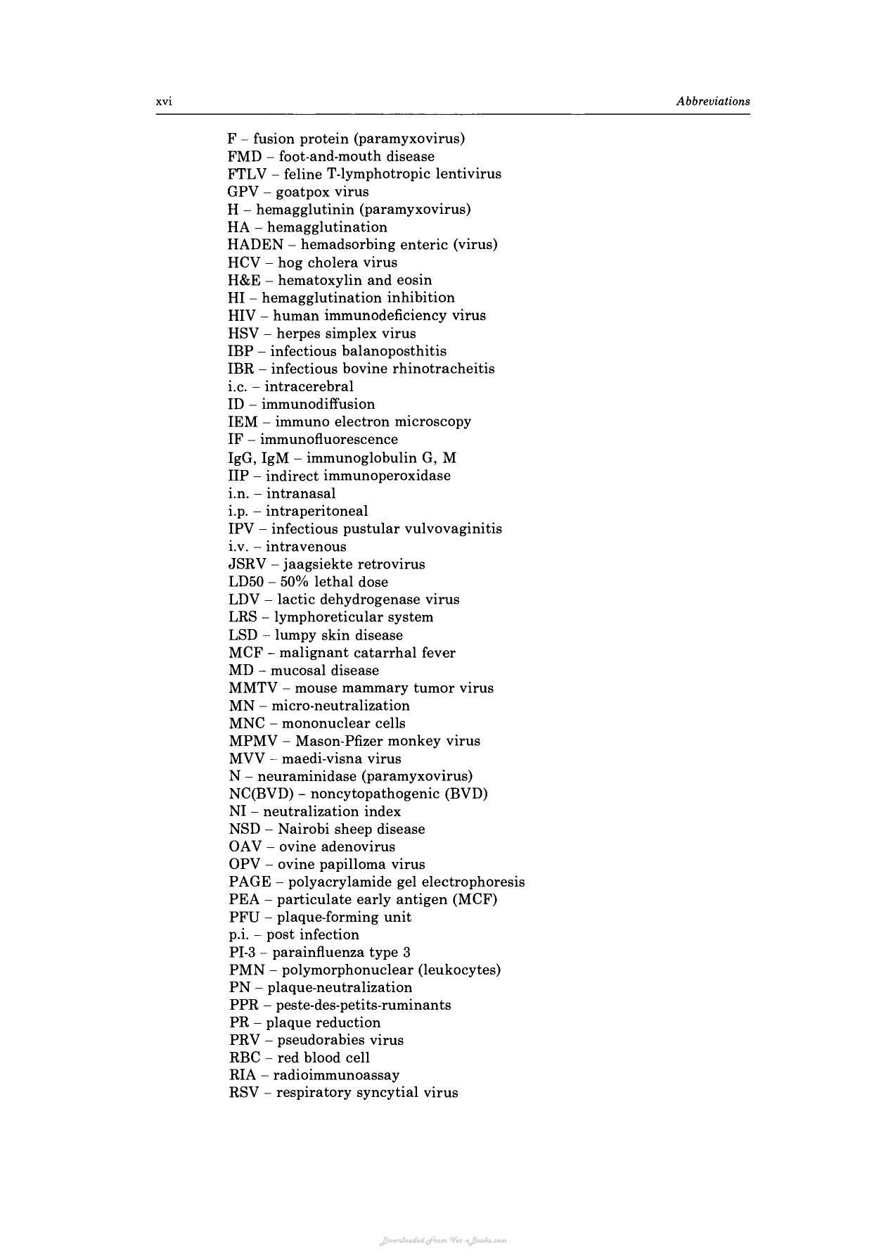 Virus Infections Of Ruminants