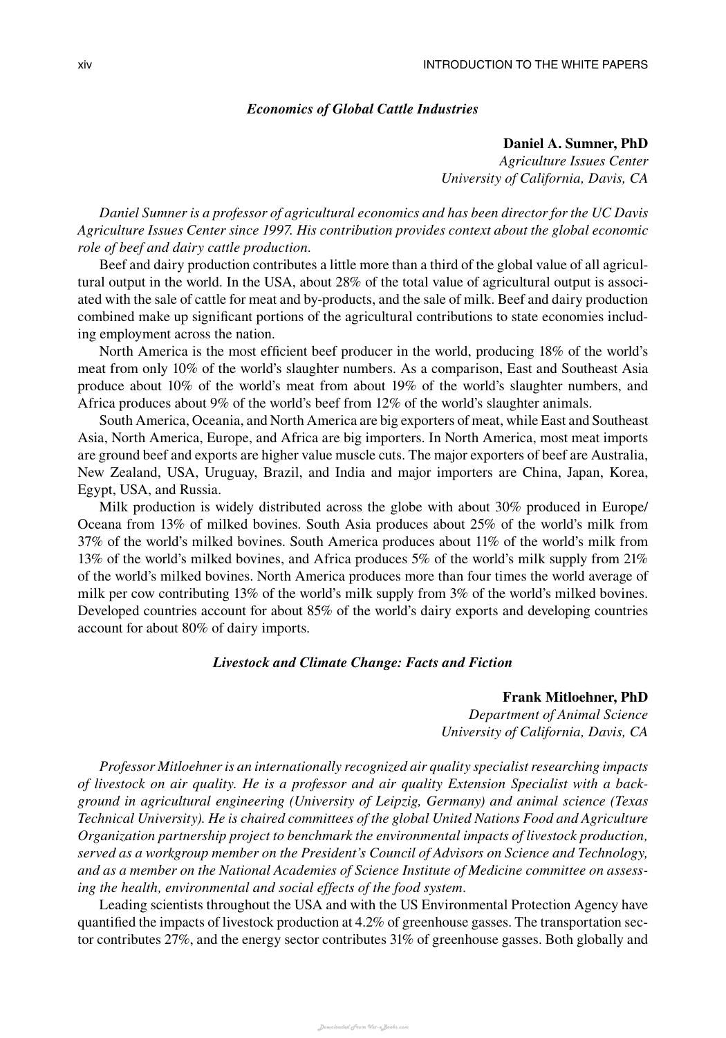 The Welfare Of Cattle