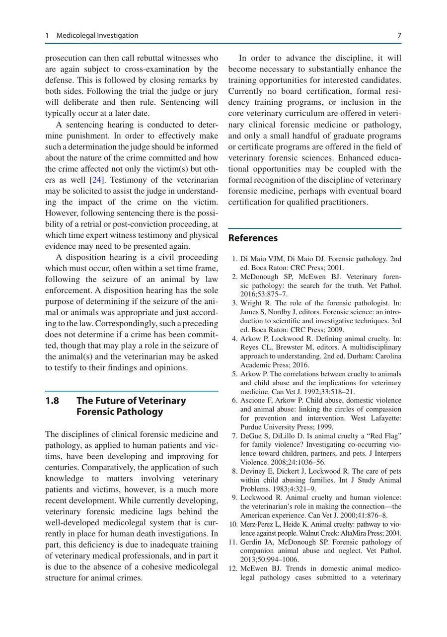 Preview page of Veterinary Forensic Pathology Volume 1 and 2