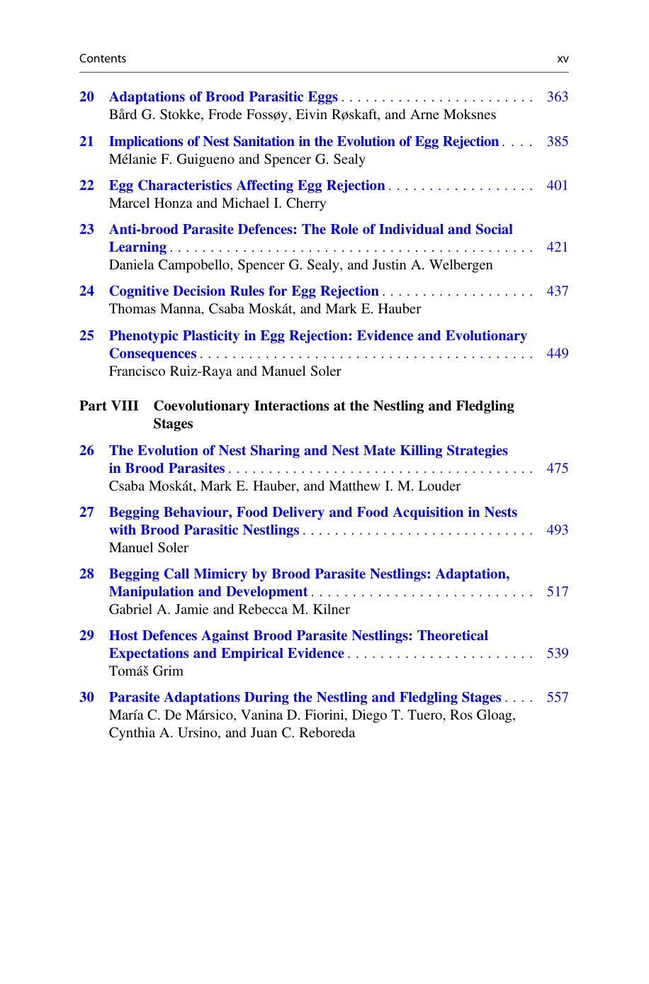 Avian Brood Parasitism Behaviour Ecology Evolution And Coevolution