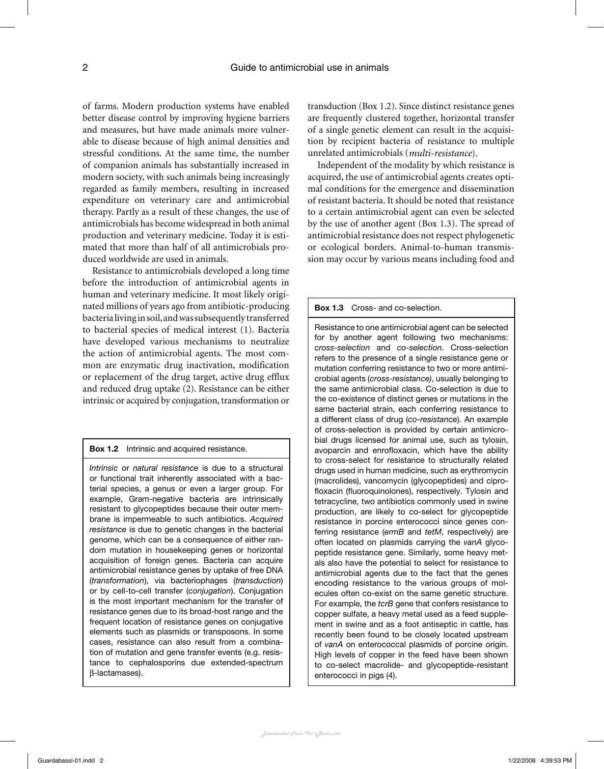 Guide To Antimicrobial Use In Animals