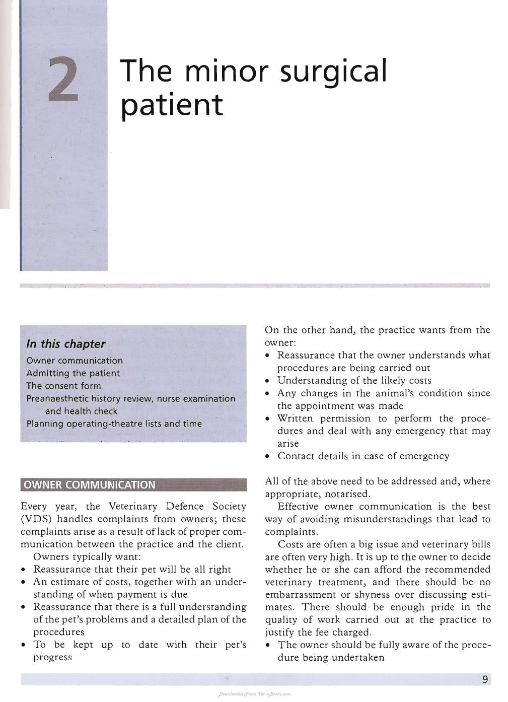 Minor Veterinary Surgery A Handbook For Veterinary Nurses