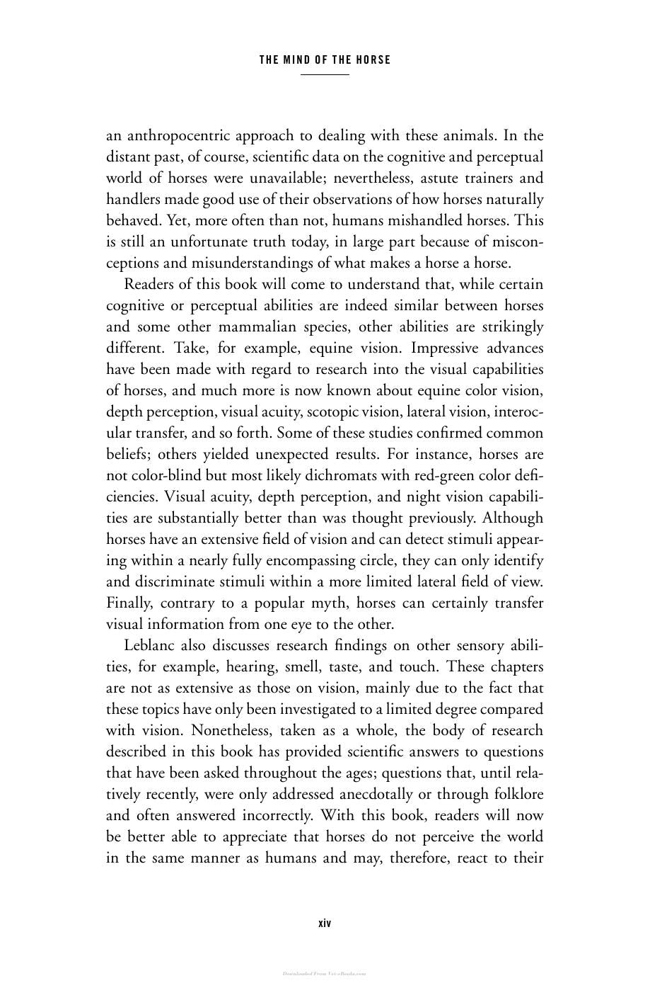 The Mind Of The Horse An Introduction To Equine Cognition